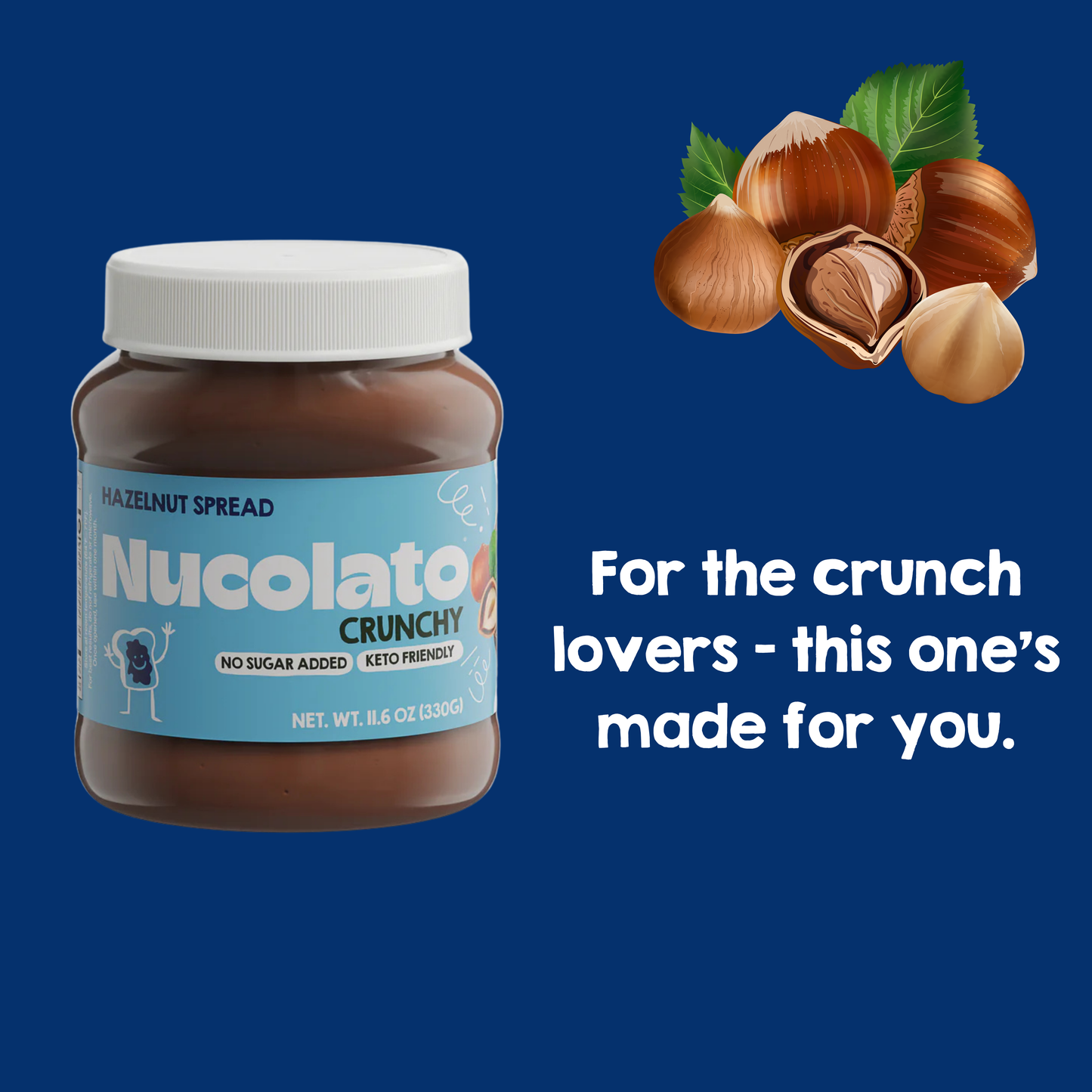 Crunchy Hazelnut Spread | Healthy Snacks, Sugar Free, Keto