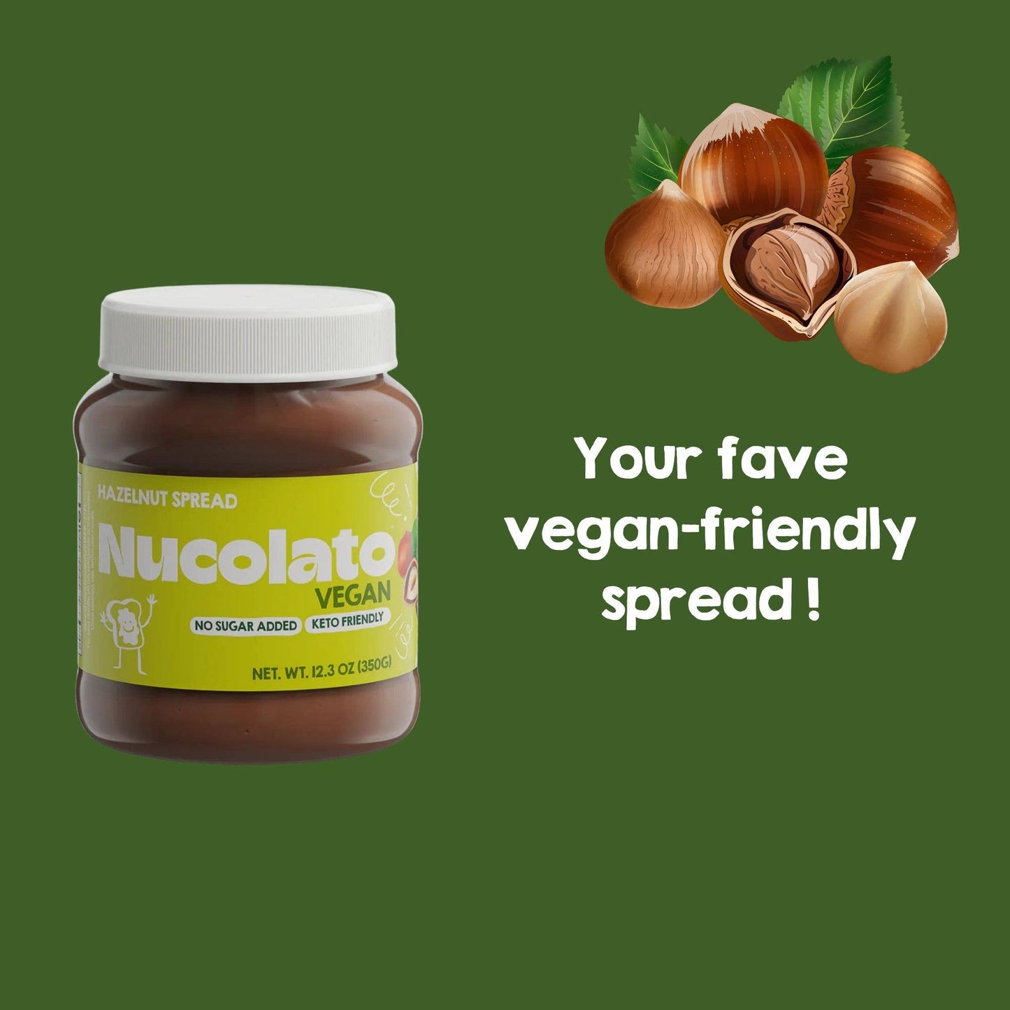 Vegan Hazelnut Spread | Healthy Snacks, Sugar Free, Keto