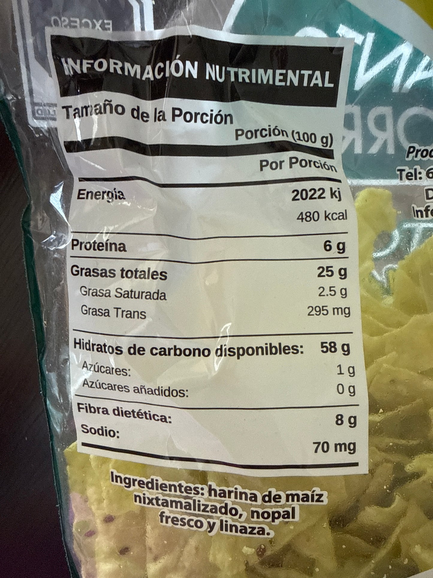 Totopos Nopal - Cacti Chips