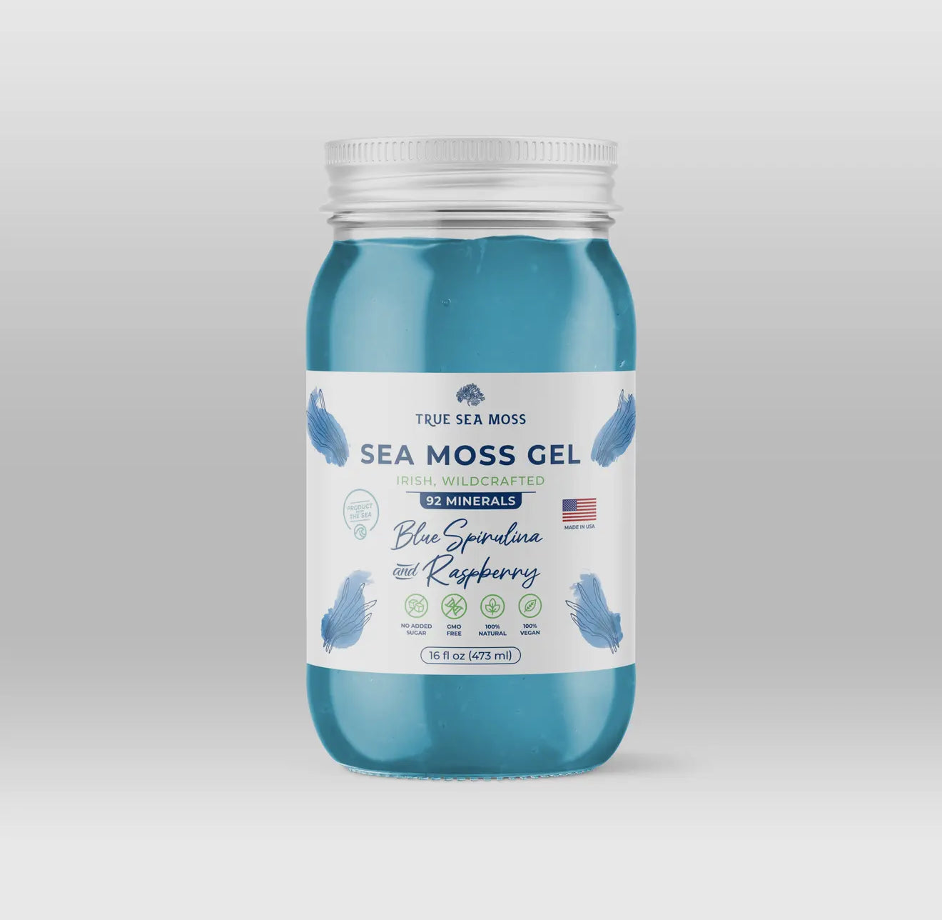 BLUE SPIRULINA SEA MOSS GEL