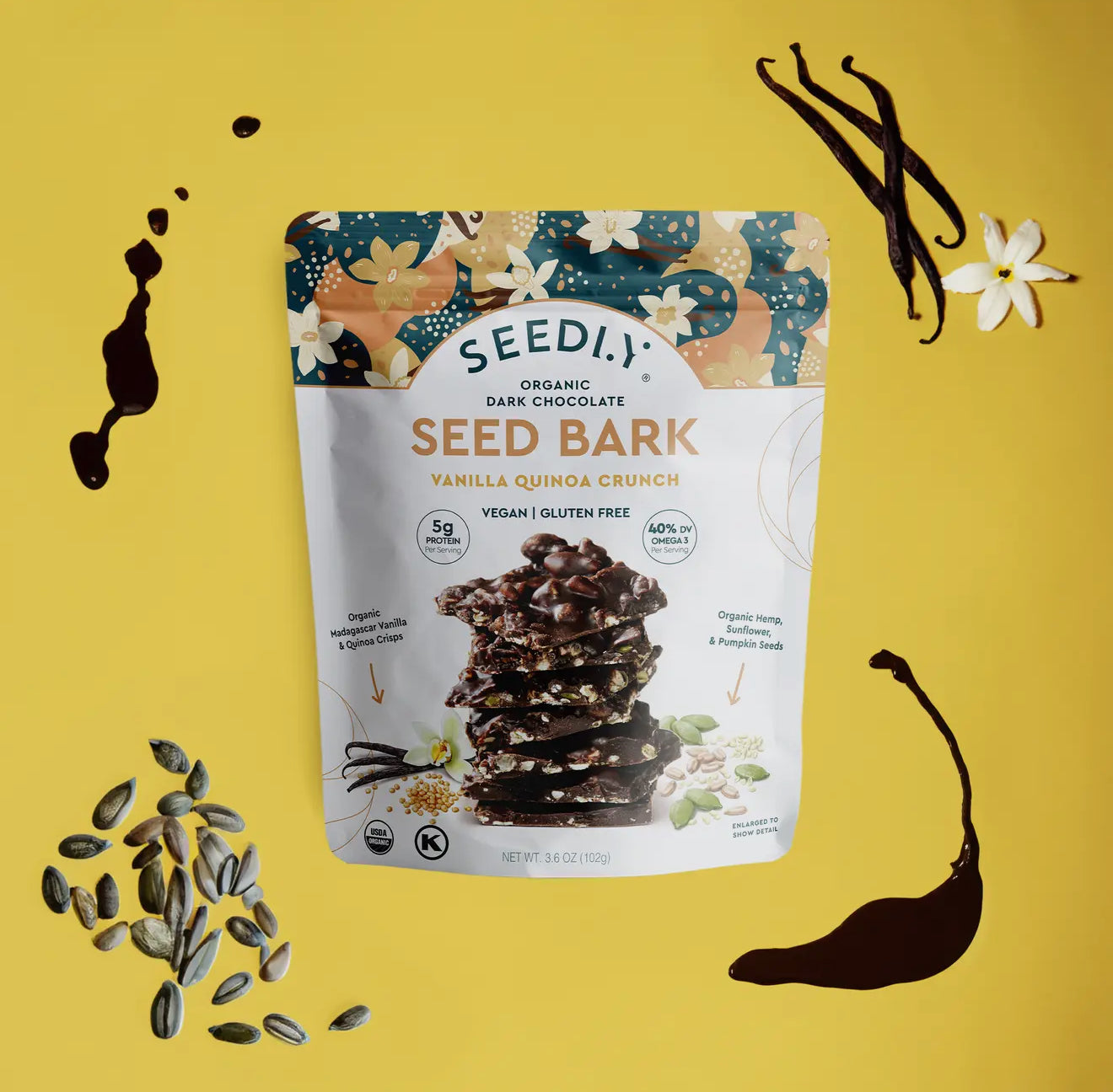 SEEDLY Dark Chocolate Bark