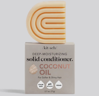 Deep- moisturizing solid conditioner coconut oil