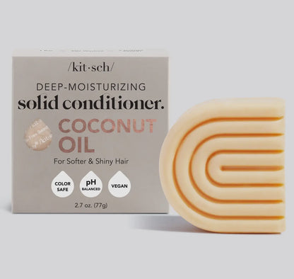 Deep- moisturizing solid conditioner coconut oil