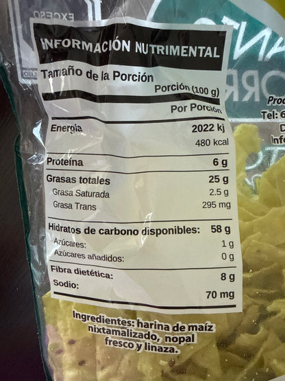 Totopos Nopal - Cacti Chips