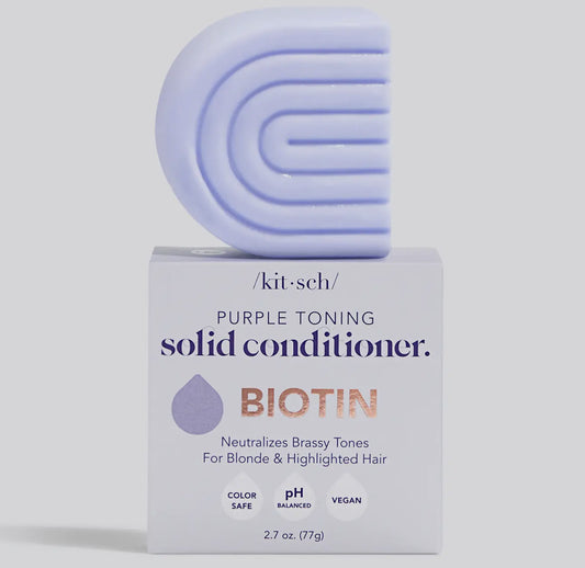 Purple toning solid conditioner - Biotin