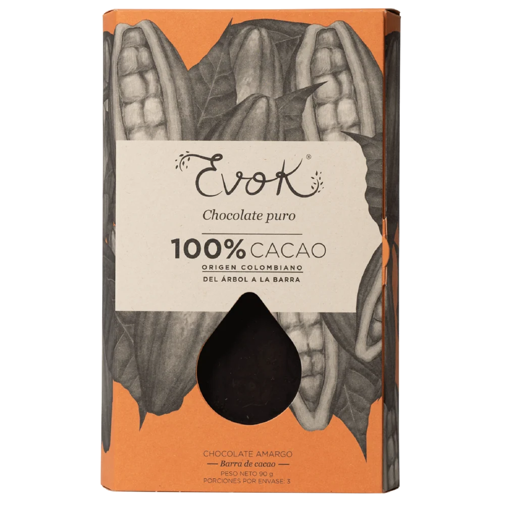 Evok - 100% Cacao Barra Chocolate