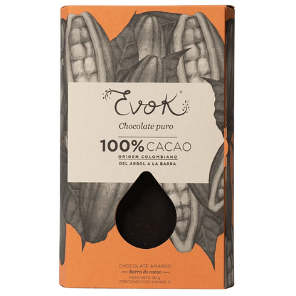 Evok - 100% Cacao Barra Chocolate